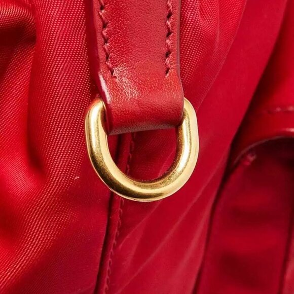 Prada Rosso Re-Nylon Small Backpack Bag - 1BZ677 - Picture 10 of 12
